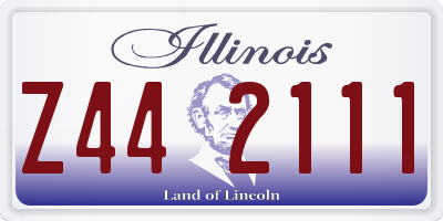 IL license plate Z442111