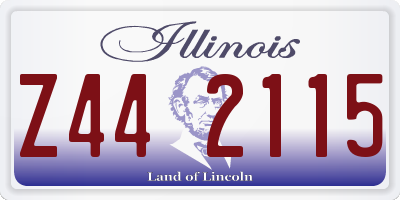 IL license plate Z442115