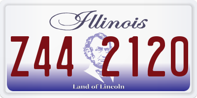 IL license plate Z442120