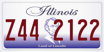 IL license plate Z442122