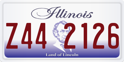 IL license plate Z442126