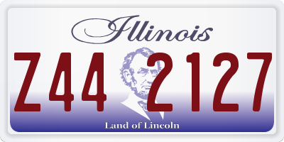 IL license plate Z442127