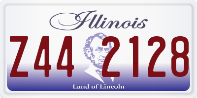 IL license plate Z442128