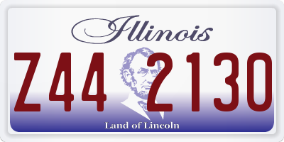 IL license plate Z442130