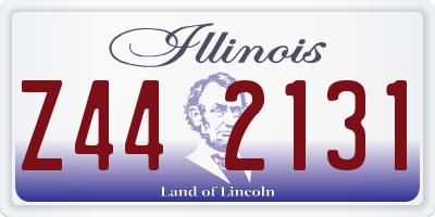 IL license plate Z442131