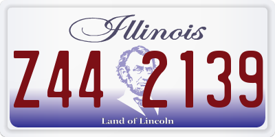 IL license plate Z442139