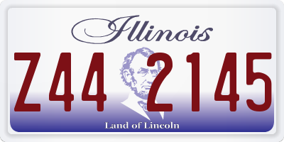 IL license plate Z442145