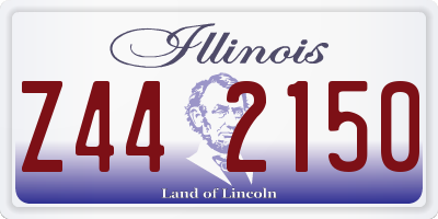 IL license plate Z442150