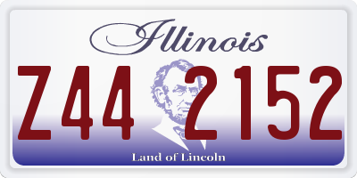IL license plate Z442152