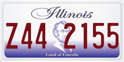 IL license plate Z442155
