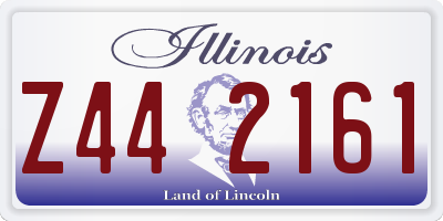 IL license plate Z442161