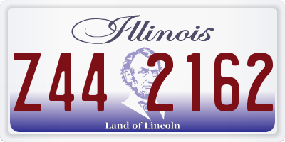 IL license plate Z442162