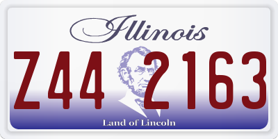 IL license plate Z442163