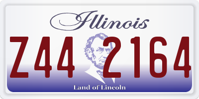 IL license plate Z442164