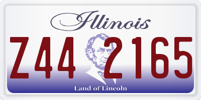 IL license plate Z442165