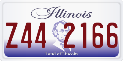 IL license plate Z442166