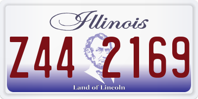 IL license plate Z442169
