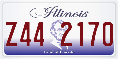 IL license plate Z442170