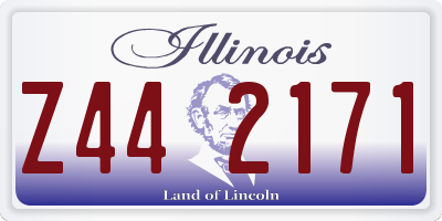 IL license plate Z442171
