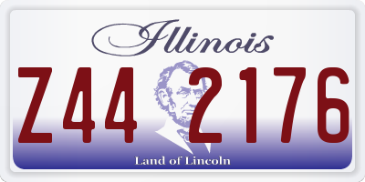 IL license plate Z442176
