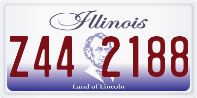 IL license plate Z442188