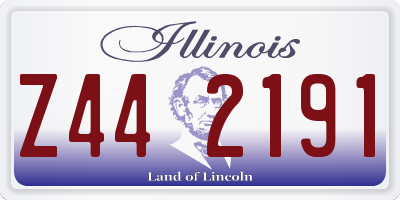 IL license plate Z442191