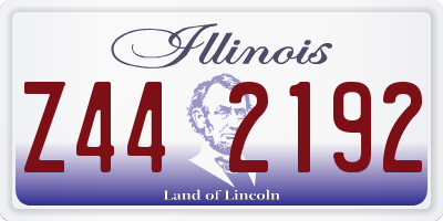 IL license plate Z442192
