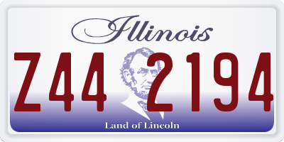 IL license plate Z442194