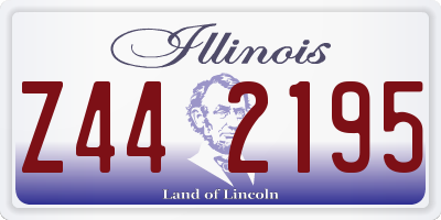 IL license plate Z442195