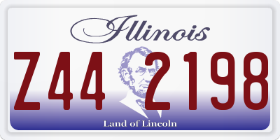 IL license plate Z442198