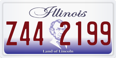 IL license plate Z442199