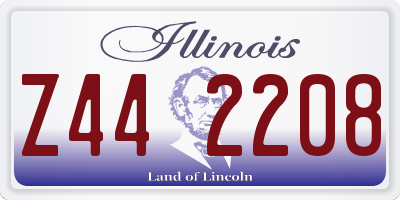IL license plate Z442208