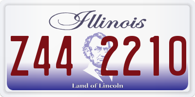 IL license plate Z442210