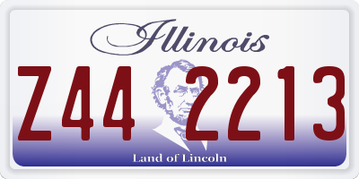 IL license plate Z442213