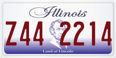 IL license plate Z442214