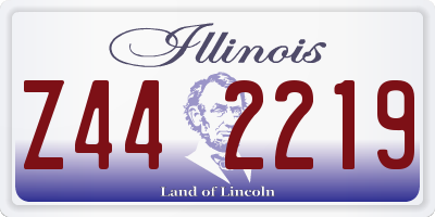 IL license plate Z442219