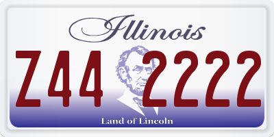 IL license plate Z442222