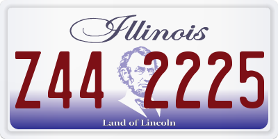 IL license plate Z442225