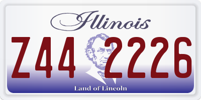 IL license plate Z442226