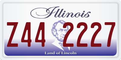 IL license plate Z442227