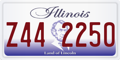 IL license plate Z442250