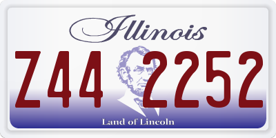 IL license plate Z442252