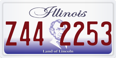 IL license plate Z442253