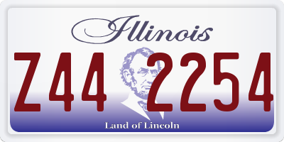 IL license plate Z442254