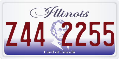 IL license plate Z442255