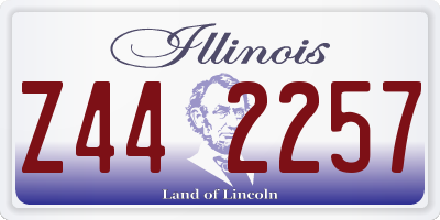 IL license plate Z442257