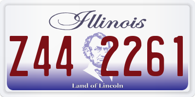 IL license plate Z442261