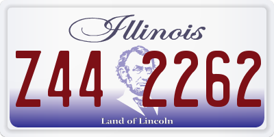 IL license plate Z442262
