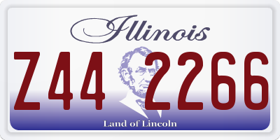 IL license plate Z442266