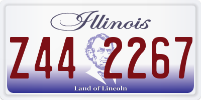 IL license plate Z442267